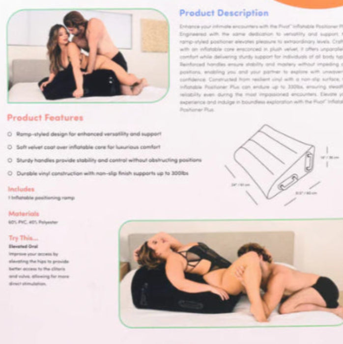 Pivot Inflatable Positioner Plus couples using it in different positions