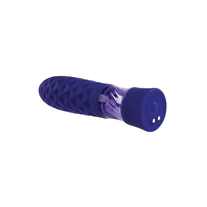 Raver travel-size light-up bullet vibrator with magnetic USB charging by Evolved 