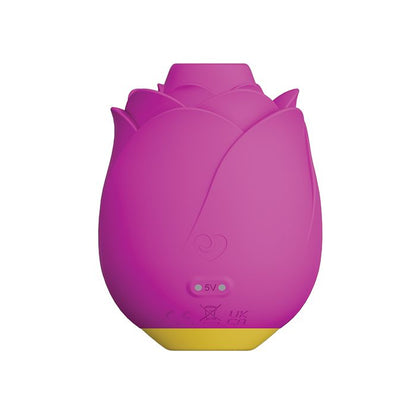 Back of ROMP Rose Clitoral Stimulator showing magnetic charging port