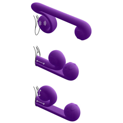 SVibe Snail Curve Slide'n'Roll design showing adaptive internal and external stimulation