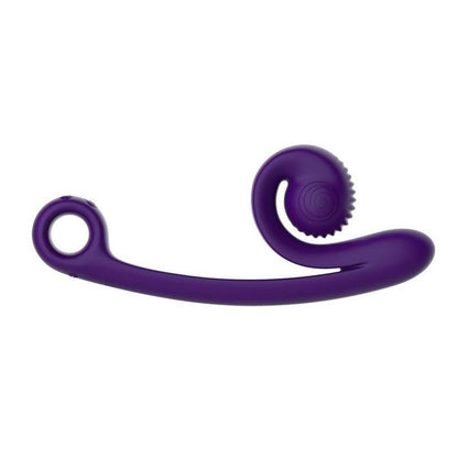 SVibe Snail Curve purple G-spot and clitoral vibrator side view