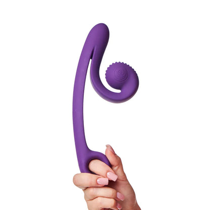 SVibe Snail Curve dual vibrator held by ergonomic open handle
