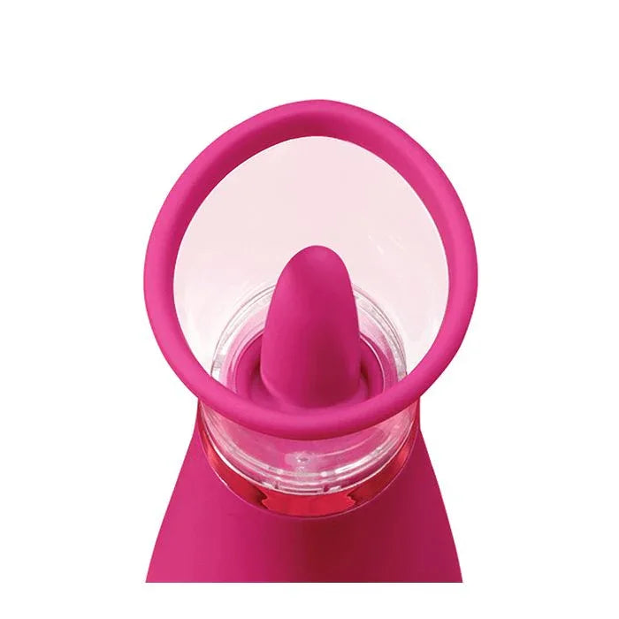 Flexible tongue on Scioness sucking clitoral stimulator for licking oral-like nipple and clit pleasure