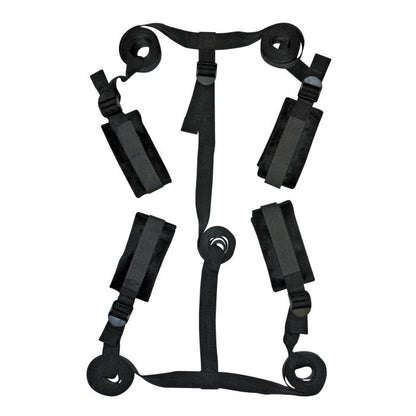 sportsheets 60-inch adjustable nylon straps with connector strap under mattress restraint system