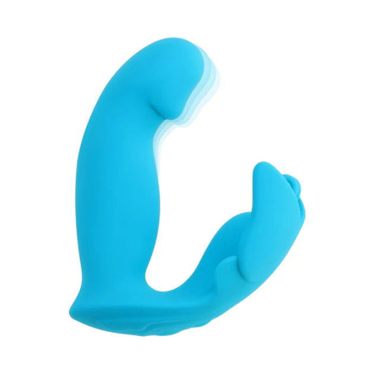 Spread Your Wings vibrator featuring  independent motor controls on shaft and base