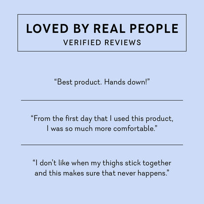 Coochy Sweat Defense customer reviews - best anti-chafing product, provides comfort from first use, prevents thighs from sticking together