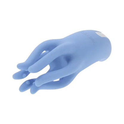 Close-up of textured stimulation nubs on Tentacle Tickler vibrator on white background