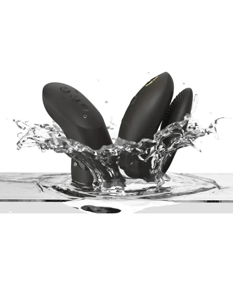  We-Vibe Chorus Pro waterproof couples vibrator in black silicone