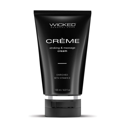 Wicked Sensual Care Creme Stroking Cream black tube, oil-based massage and masturbation cream