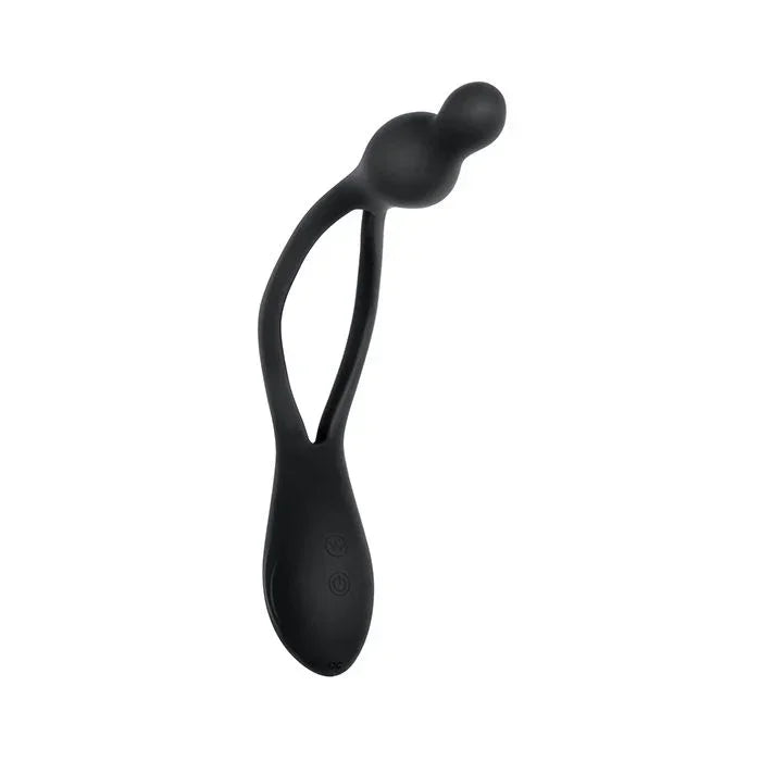 Close-up of bendable shaft and ergonomic design of You Me Us Bendable Vibe by Evolved