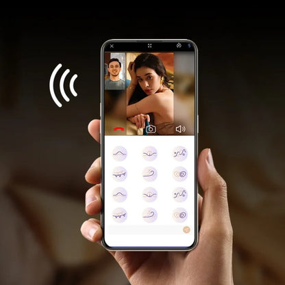 ZALO Flora Smart Vibrating Pad controlled through the ZALO smartphone app with customizable vibration patterns and remote partner control