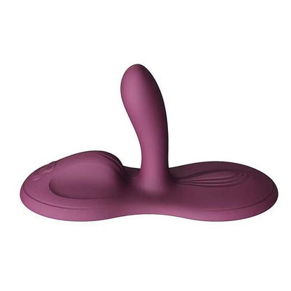 Side view of the ZALO Flora Smart Vibrating Pad in Velvet Purple showing its ergonomic profile and hands-free design