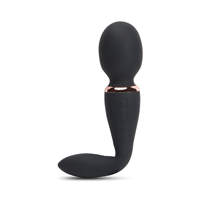 Black Alluvion anal plug with bent ergonomic design