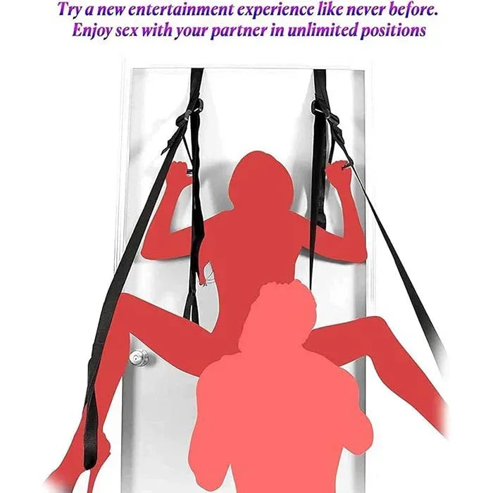 Deluxe Fantasy Door Swing - Adjustable Strap for Sensual Exploration The Flirtation Station Deluxe Fantasy Door Swing - Adjustable Strap for Sensual Exploration The Flirtation Station