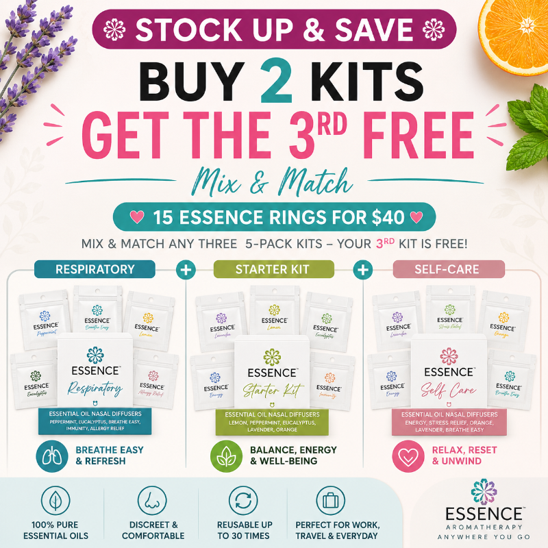 Essence Nasal Diffuser Ring 5-pack kits Buy 2 Get the 3rd Free mix and match offer