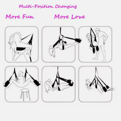 Fantasy Love Swing demonstrating multiple creative positions for couples
