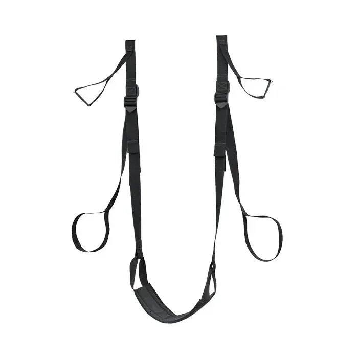 Pipedream Frequent Flyer Deluxe Fantasy Door Swing adjustable over-the-door swing with padded seat and stirrups