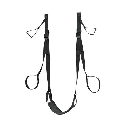 Pipedream Frequent Flyer Deluxe Fantasy Door Swing adjustable over-the-door swing with padded seat and stirrups
