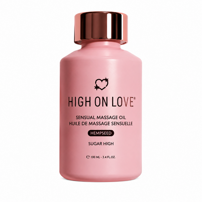 HighOnLove Sugar High Hempseed Sensual Massage Oil 100 mL