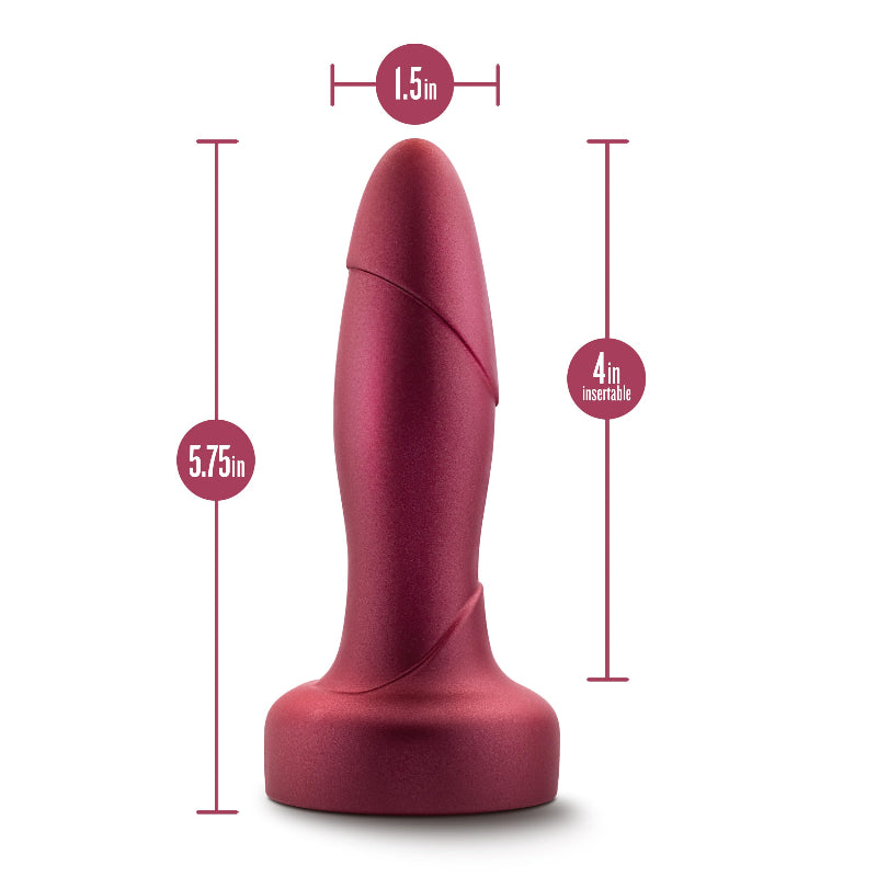 Blush Matrix Atomic rotating anal plug measuring 5.75 inches long with a 4-inch insertable length and 1.5-inch diameter