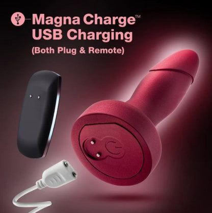Blush Matrix Atomic rotating anal plug with magnetic USB charging for both the anal plug and wireless remote control