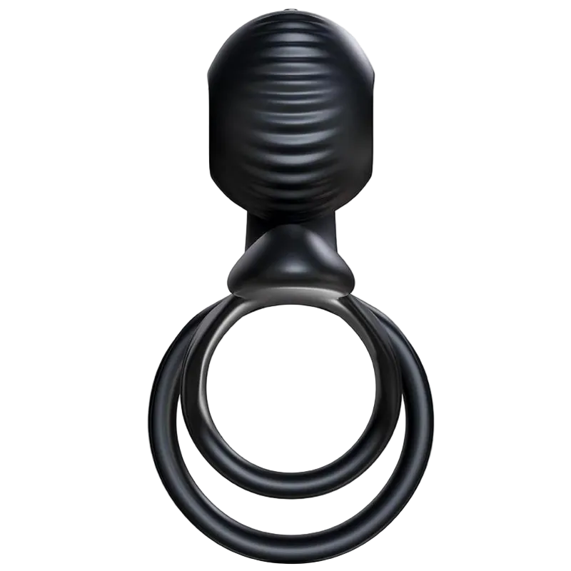 SVibe Snail Jovi couples ring front view showing dual silicone rings