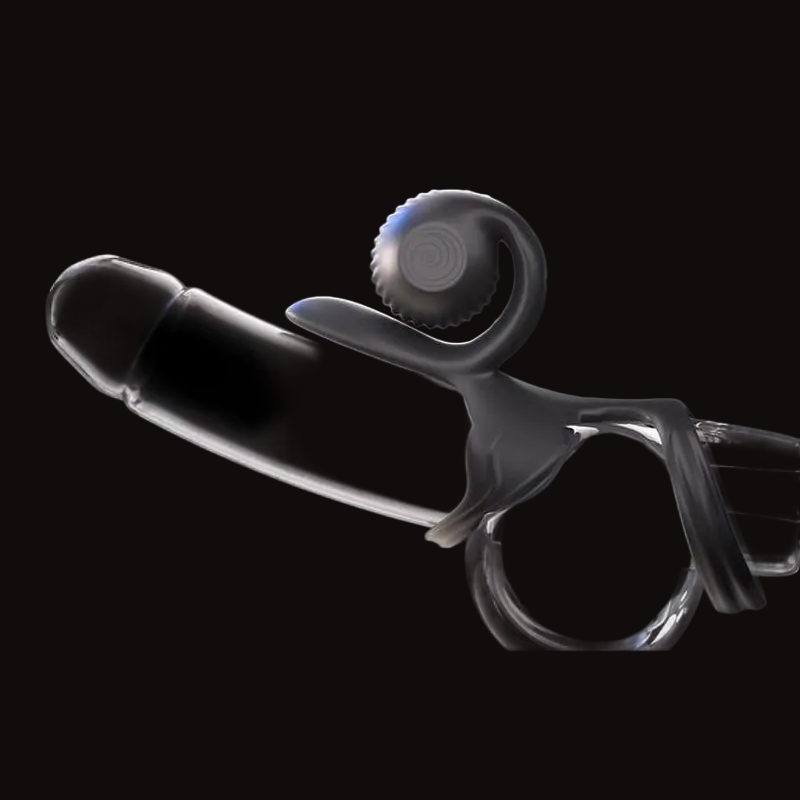 SVibe Snail Jovi couples ring shown in use on a toy