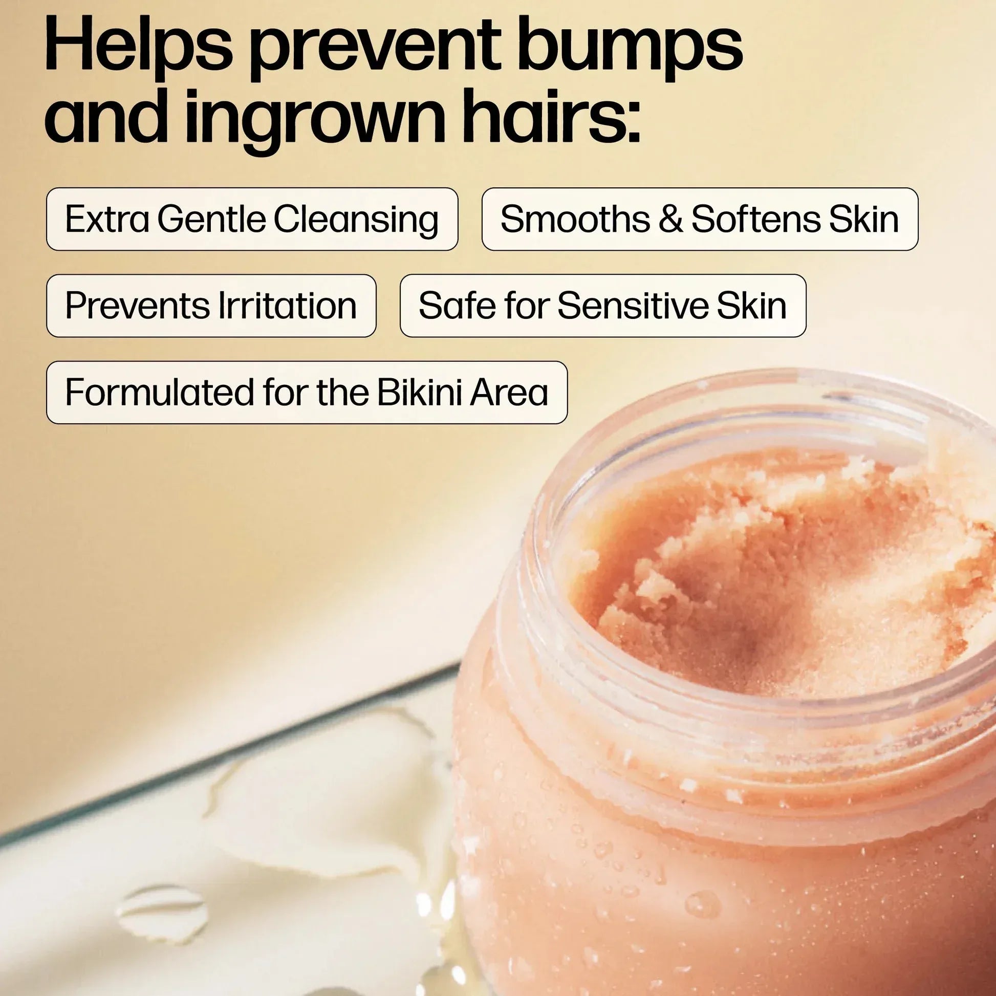 VMagic Grooming Polish prevents bumps and ingrown hairs with gentle exfoliation for bikini area by Medicine Mama