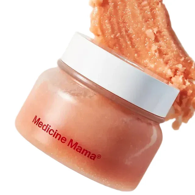 Medicine Mama VMagic Grooming Polish organic intimate exfoliator jar with sugar scrub texture