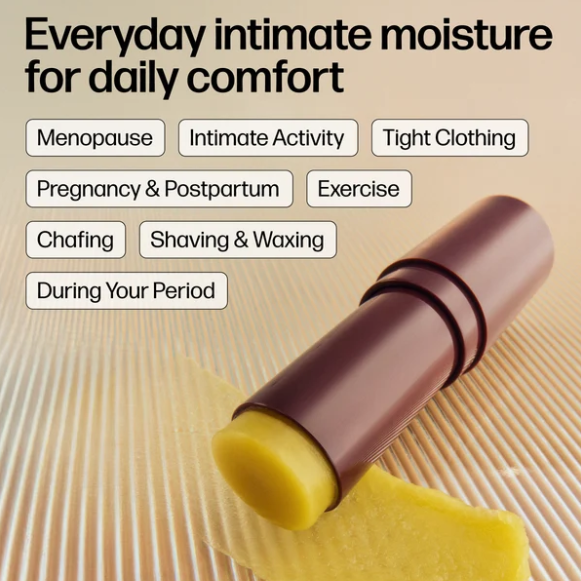 VMagic Lips Stick for everyday external intimate moisture, including menopause-related dryness, chafing, shaving and exercise.