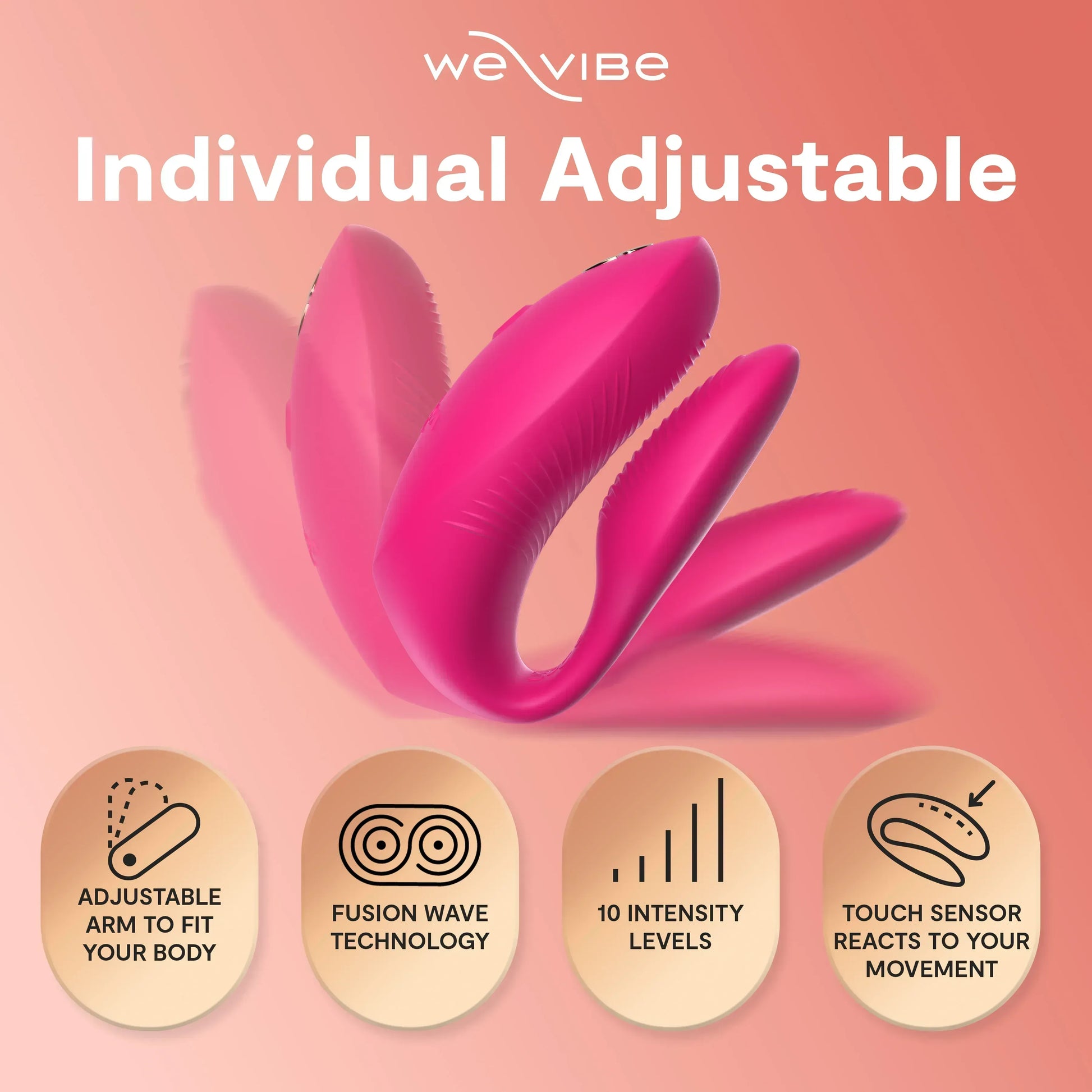 We-Vibe Chorus Pro adjustable AnkorLink hinge for customized fit